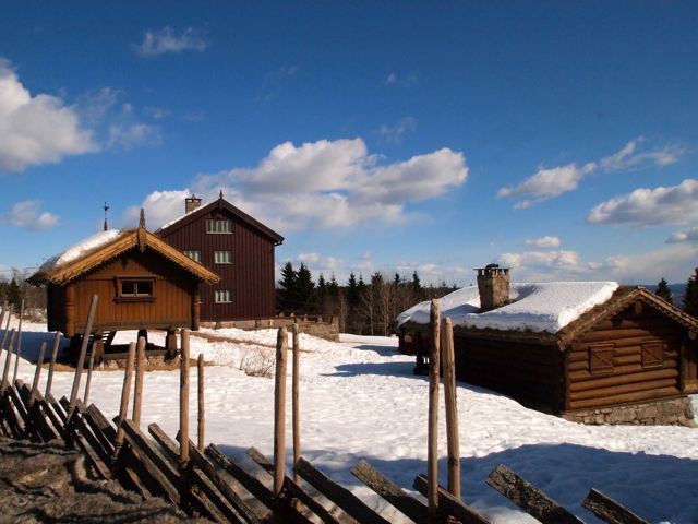 Click to see this image of Norwegian thatched cottages!