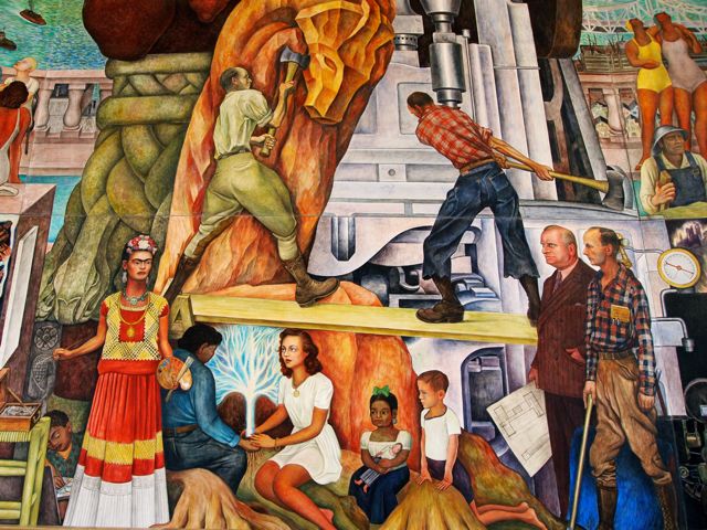 Pan American Unity Mural by Diego Rivera in San Francisco